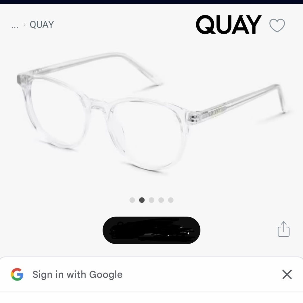 Quay Australia Clear Glasses